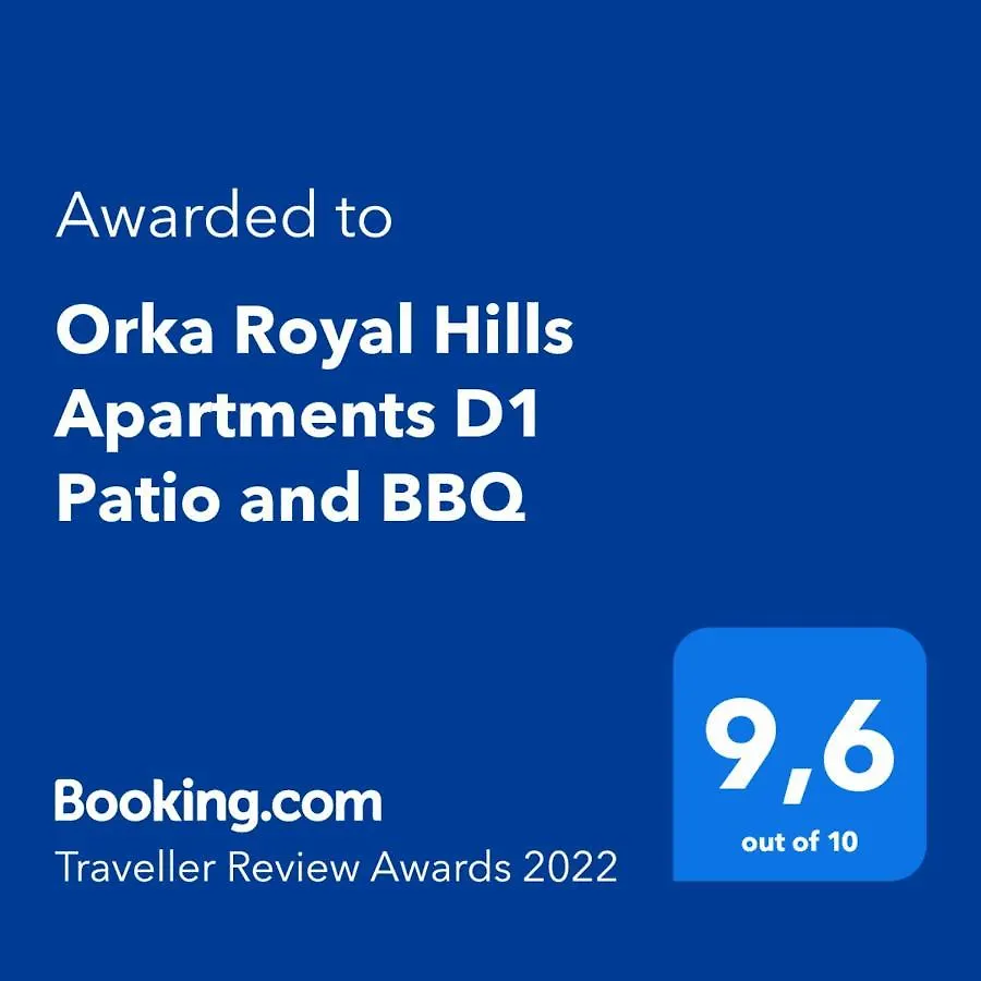 Orka Royal Hills Apartments D1 Patio And Bbq Ölüdeniz 0*,  Türkiye
